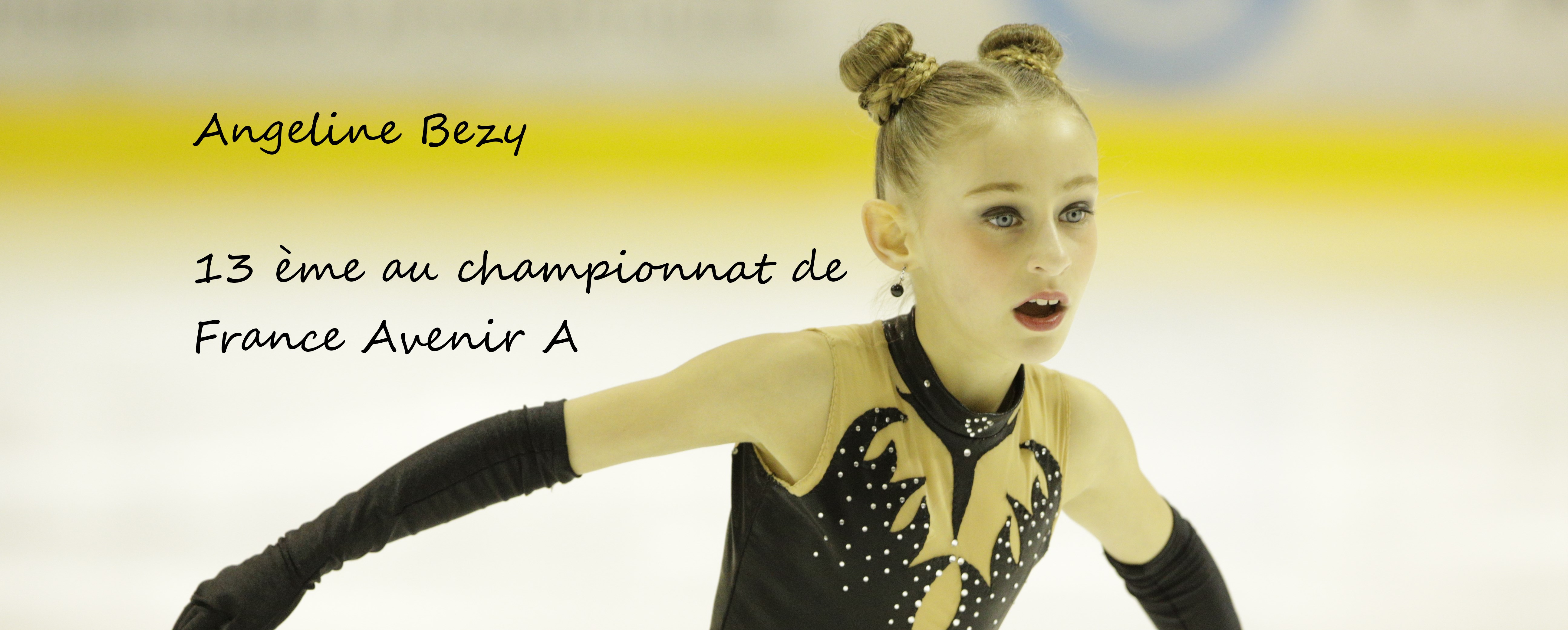 Angeline Bezy 13 ème des championnats de France Avenir A